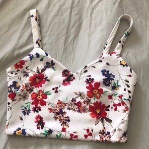 Floral crop top